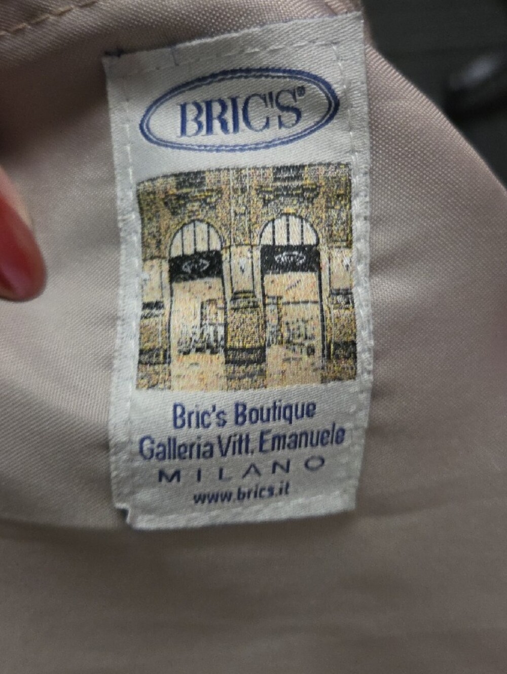 Bric's Striped Carry-On Roller Bag, Blue/Brown/Pink - Picture 6 of 7